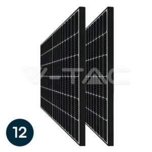 12x Panneau solaire monocristallin 410W noir